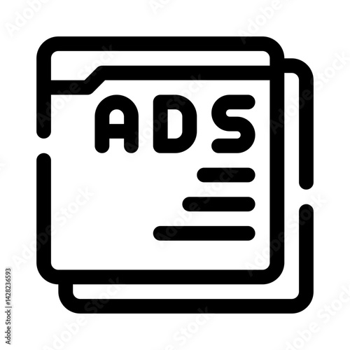 Google Ads line icon