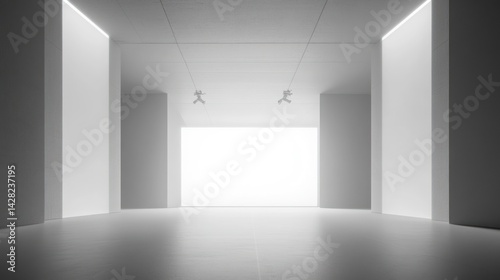 Wallpaper Mural Minimalist Interior Design: A Modern White Room Torontodigital.ca