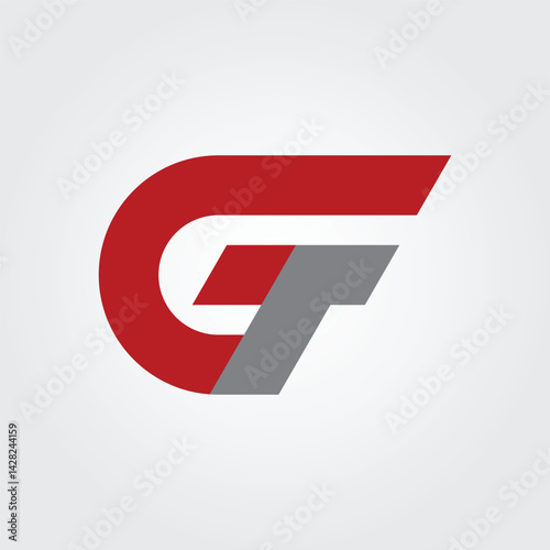 Lettering GT icon 2 Vector design illustration