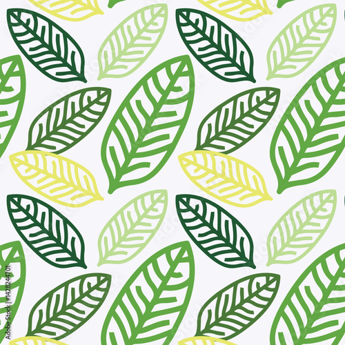 Minimalist floral pattern