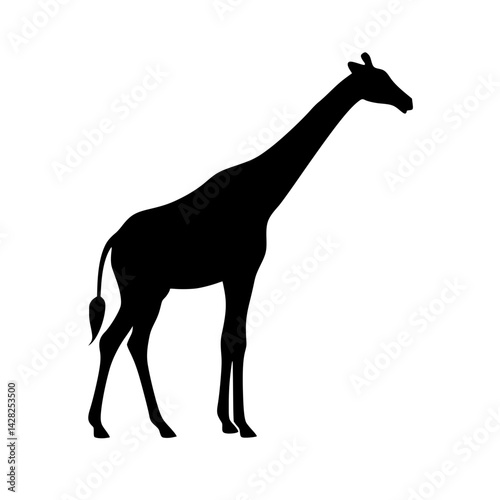 giraffe silhouette vector