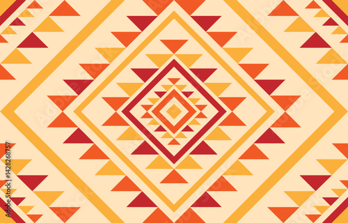 American native ethnic pattern. Design for indigenous style, african, embroidery, fabric, abstract, background, native pattern.