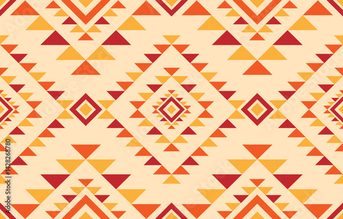 American native ethnic pattern. Embroidery fabric background concept. Design for indigenous style, african, embroidery, native pattern.