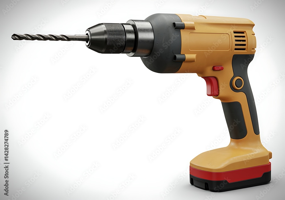 Cordless Electric Drill with Twist Drill Bit Cordless Electric Drill with Twist Drill Bit