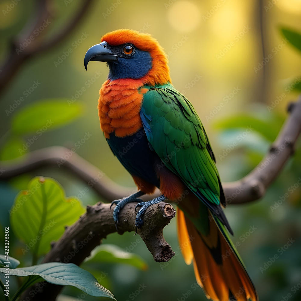 Fototapeta premium blue and yellow macaw