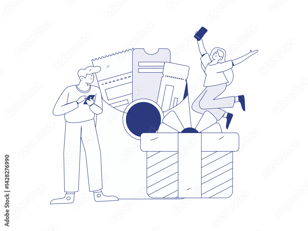 custom made wallpaper toronto digitalUse red envelopes to attract new customers and promote activity. Flat vector character concept illustration
