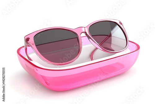 Floating Stylish Sunglasses Holder in 3D photo