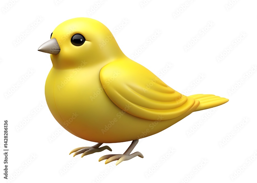 a 3D bird a 3D bird