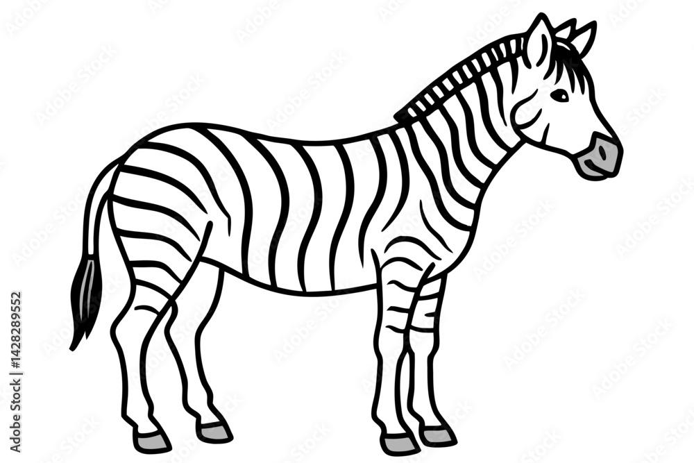 Obraz premium Graceful Striped Illustration