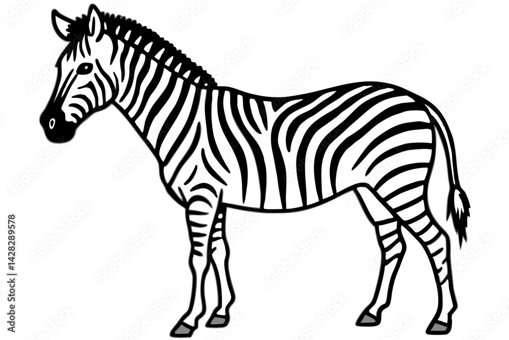 Obraz premium Graceful Striped Illustration