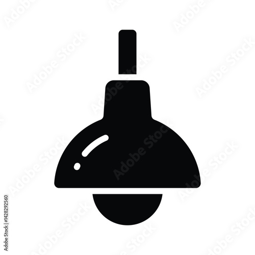 Get your hands on this premium glyph style icon of ceiling light