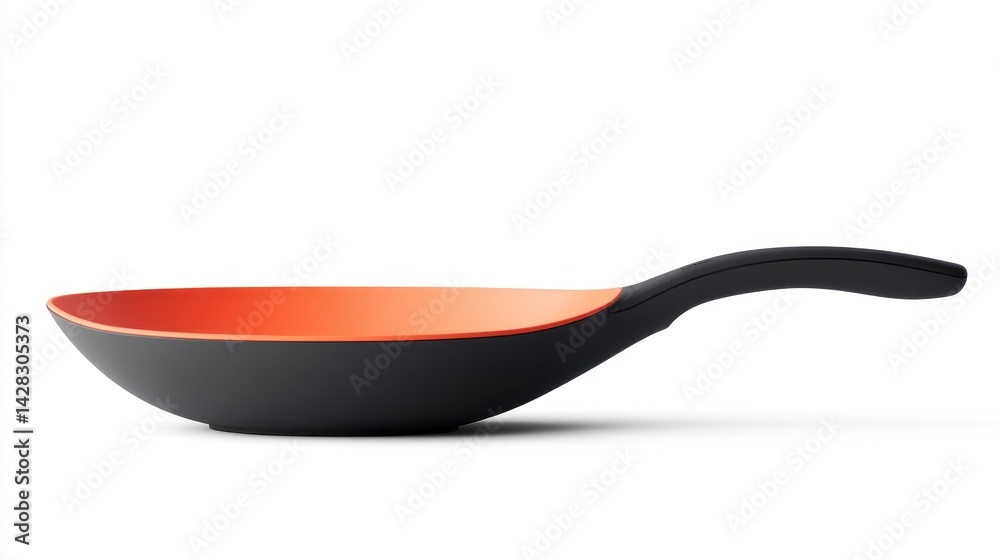 Modern orange and black wok Modern orange and black wok