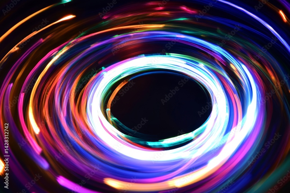 Vibrant swirling light patterns Vibrant swirling light patterns