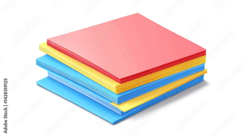 Stack of colorful sticky notes Stack of colorful sticky notes