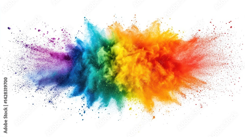 Fototapeta premium Colorful Powder Explosion