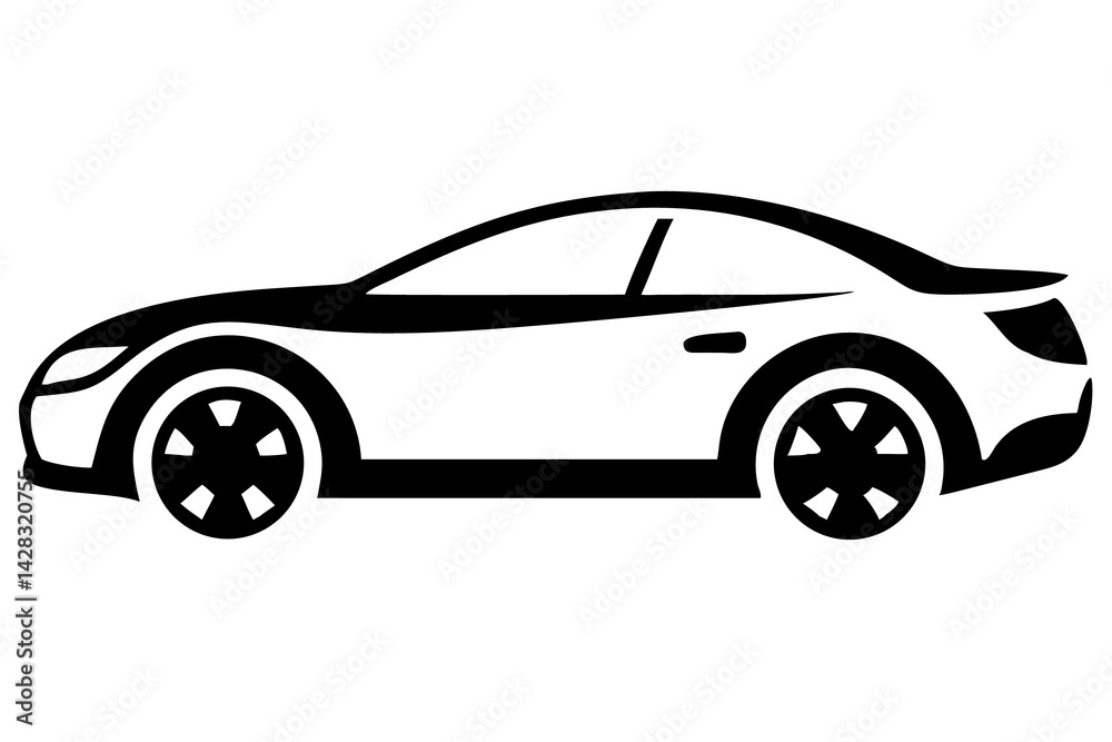 Car Icon Illustration for Vehicle Graphics, Automotive Design, Transportation Symbol Car Icon Illustration for Vehicle Graphics, Automotive Design, Transportation Symbol