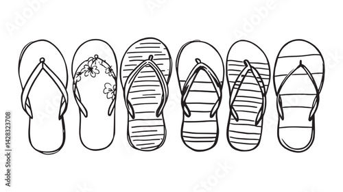 Flash sale line art creative and minimalist drawing for sales