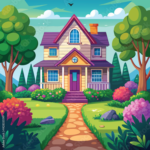 house in the garden
