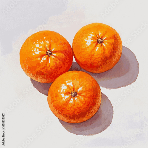 Amber glow orange isolated watercolor vector illustration svg  