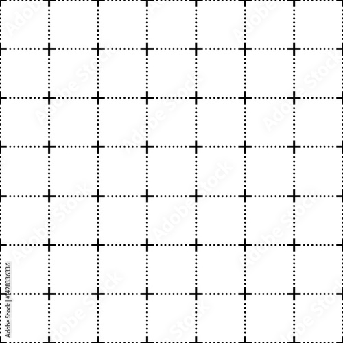 Grid background pattern with lines and dots. Grid for motion graphic markers. Vector