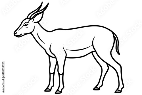 Modern Saiga Antelope Art