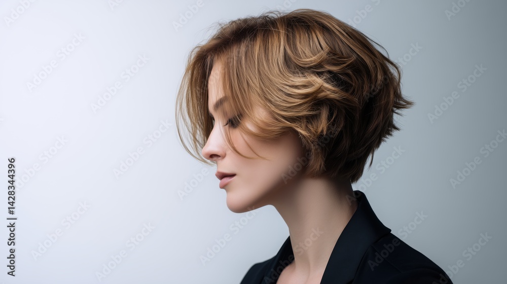Cute Short Layered Cut for woman. Cute Short Layered Cut for woman.
