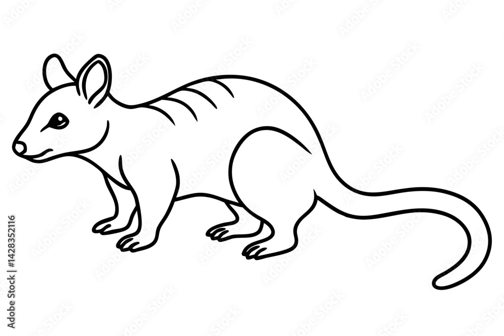 Obraz premium Quoll Ink Sketch