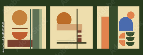 Bauhaus Abstract Geometric Art Set