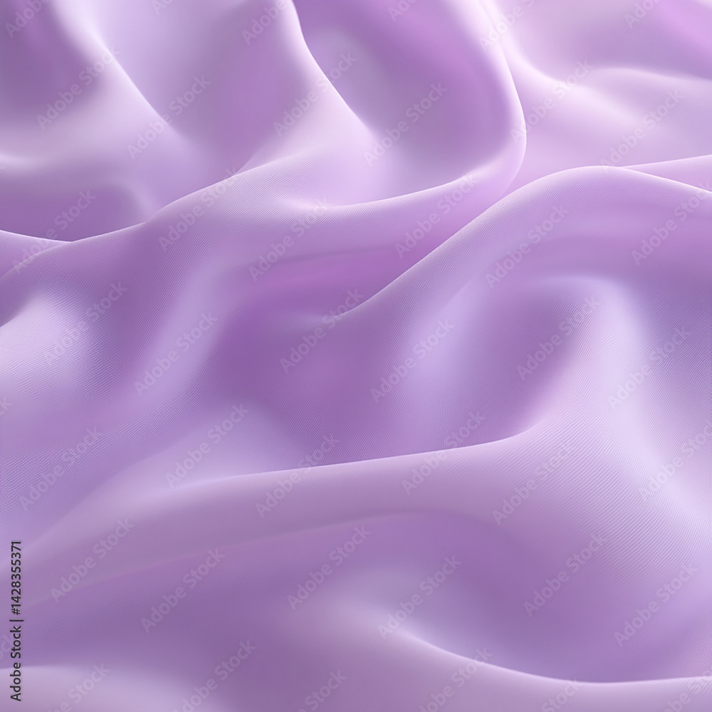 Obraz premium Purple silk fabric is smooth, luxurious, and soft to the touch, with a rich, vibrant color that shimmers under light. It exudes elegance and sophistication, ideal for high-end fashion and decor.