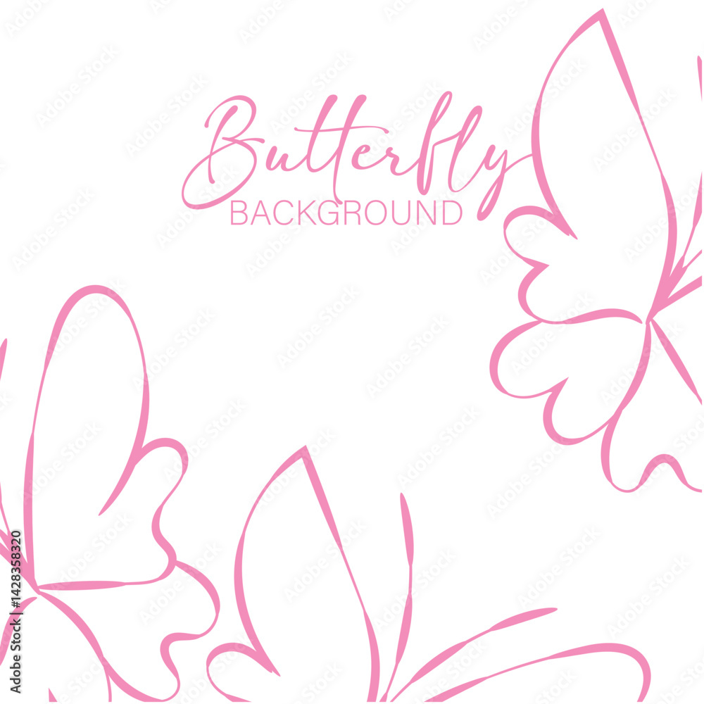 Pink Butterfly Wings Abstract Background Design for Invitation Pink Butterfly Wings Abstract Background Design for Invitation