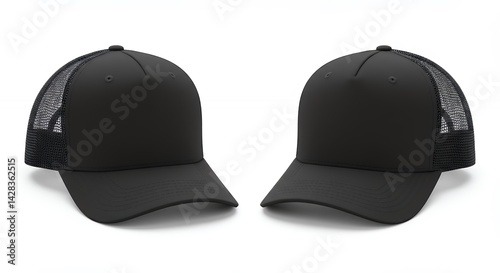 Black trucker hats product image