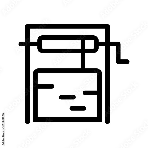 Water Well icon vector image. Suitable for mobile apps, web apps and print media.