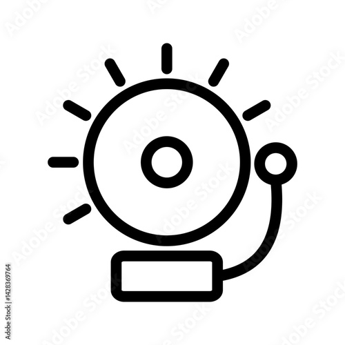 Alarms icon vector image. Suitable for mobile apps, web apps and print media.
