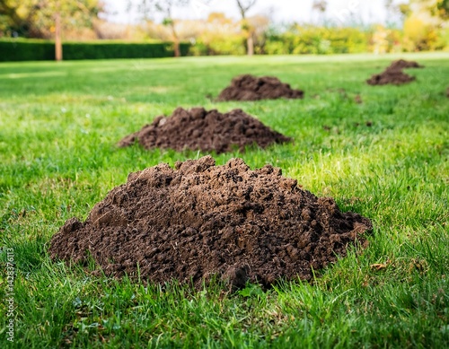 Fresh Molehills in Garden Lawn – Fighting Moles and Turf Damage