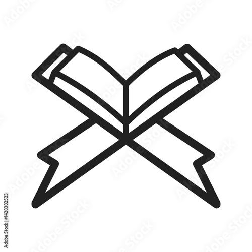 Holy Quran icon vector image. Suitable for mobile apps, web apps and print media.
