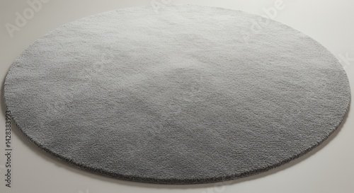 Elegant Round Shag Rug: Soft, Gray Ombr? Design for Modern Home Decor