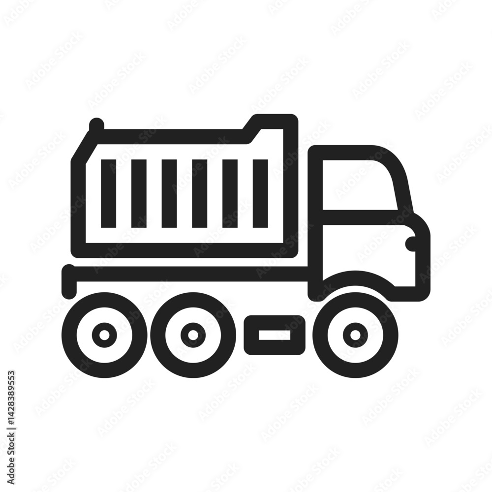 Fototapeta premium Truck icon vector image. Suitable for mobile apps, web apps and print media.