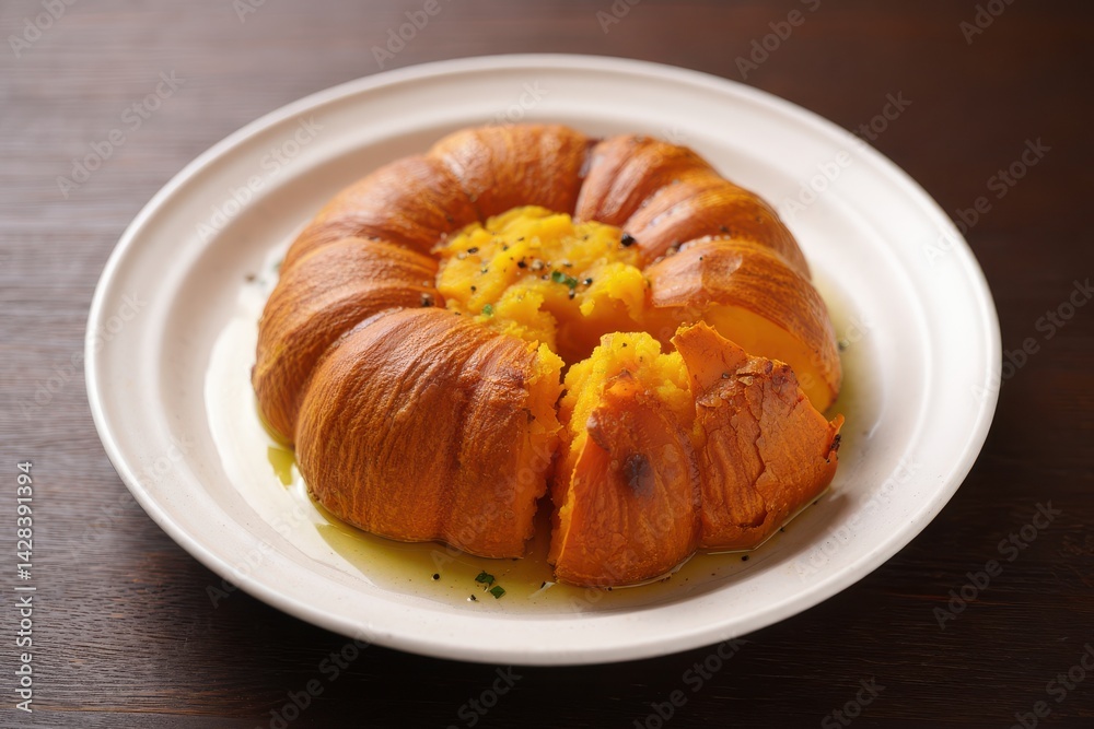 Baked butternut pumpkin