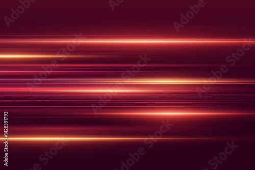 Abstract red glowing background of lines and light.