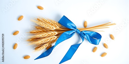  a visually warm and inviting scene that celebrates the Jewish holiday of Shavuot. Arrange traditional Shavuot foods.