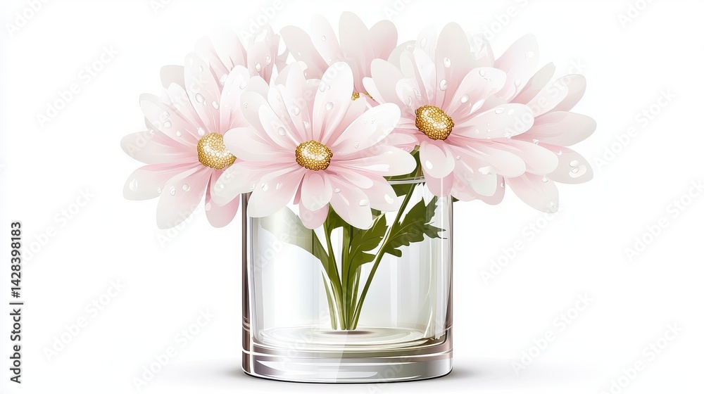 custom made wallpaper toronto digitalDelicate Flowers in a Glass Vase