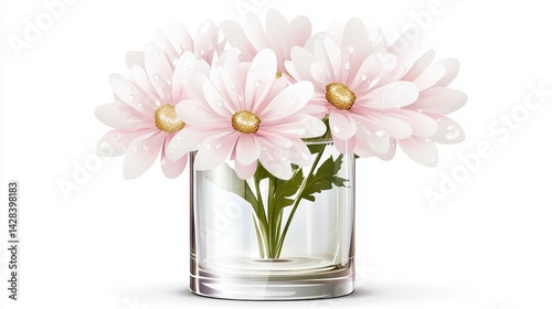 Wallpaper Mural Delicate Flowers in a Glass Vase Torontodigital.ca