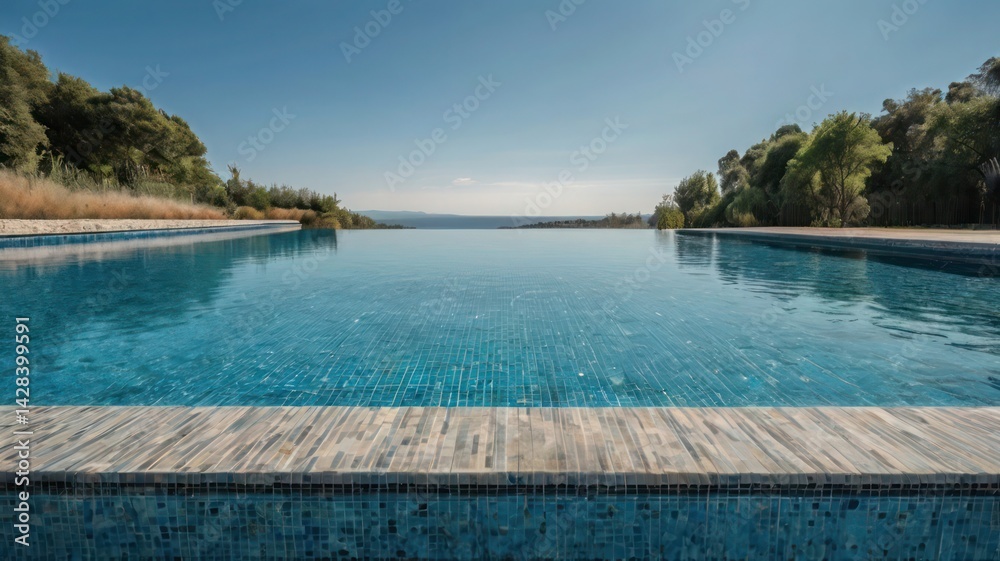 swimming pool in the summer swimming pool in the summer