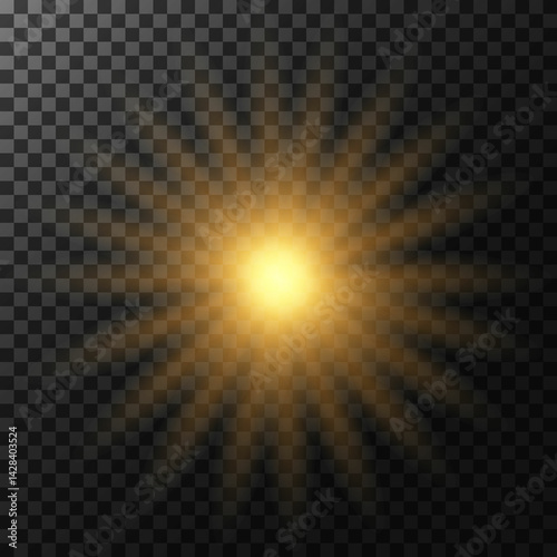 abstract effect, flash, new star, blue color.eps