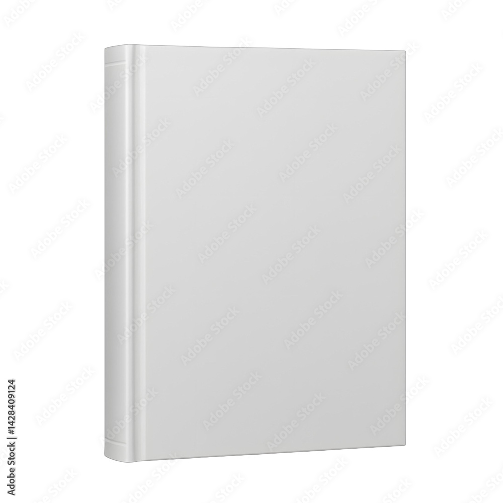 Blank White Book Cover Mockup: Perfect for Design Presentation