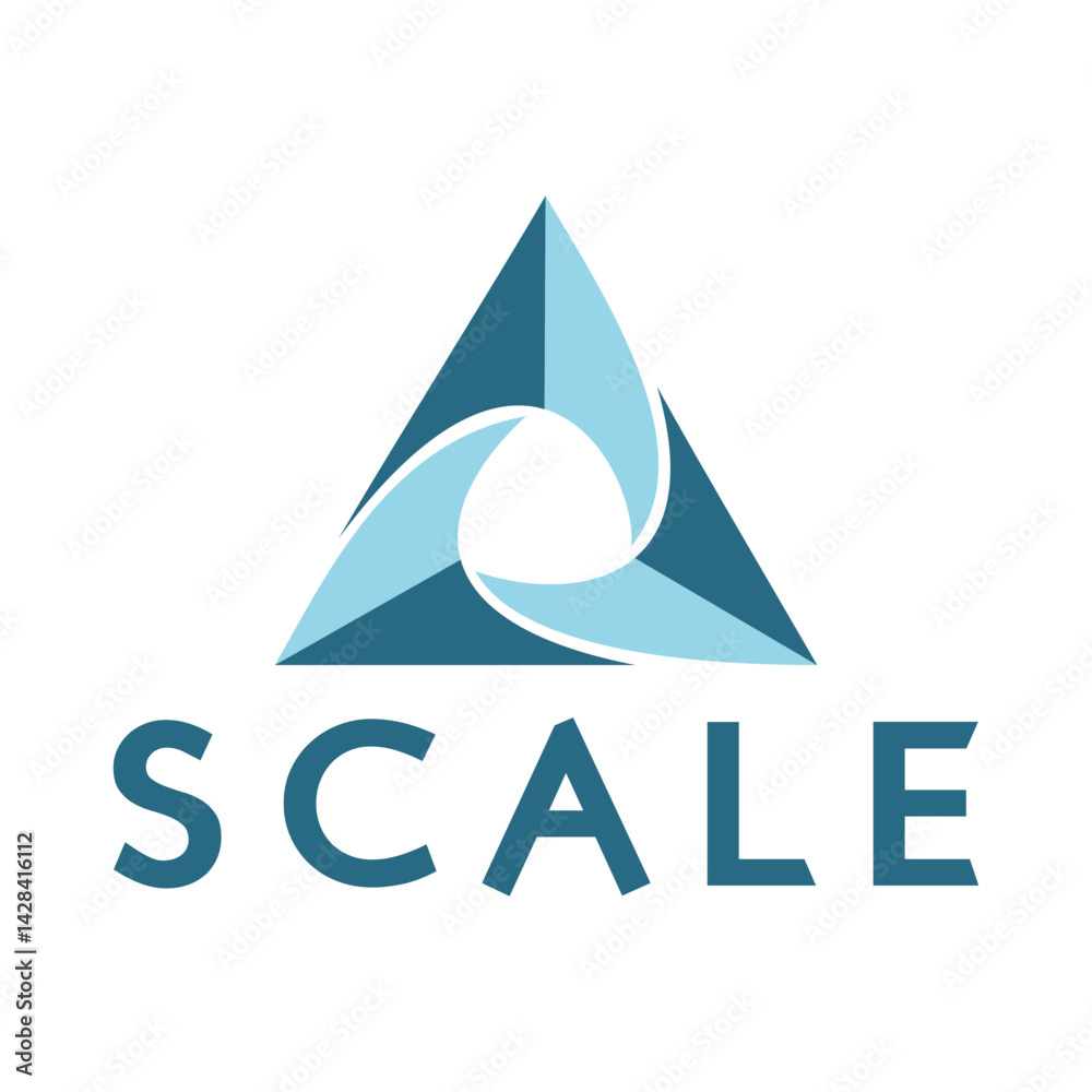 Triangle Logo Vector Stock, Illustration Triangle Logo Gradient