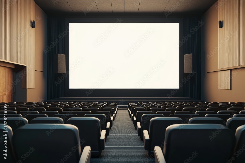 Fototapeta premium Empty movie theater interior (4)