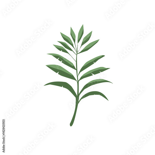 Green Leaf Vector Design Element
