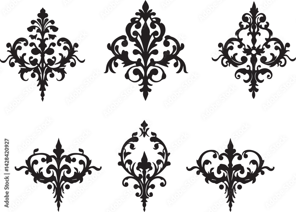 A set of elements, symbols, ornaments, mandalas. Hand drawn vector illustration A set of elements, symbols, ornaments, mandalas. Hand drawn vector illustration