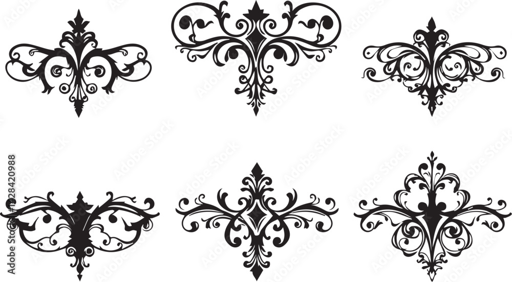 A set of elements, symbols, ornaments, mandalas. Hand drawn vector illustration A set of elements, symbols, ornaments, mandalas. Hand drawn vector illustration